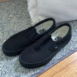 Black Slip-on Vans